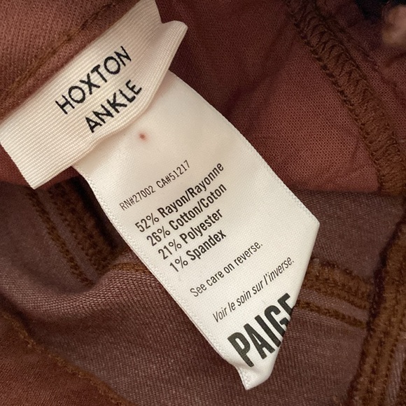 Paige Transcend -Hoxton High Waist Skinny Jeans Burgundy size 30 - Picture 10 of 11